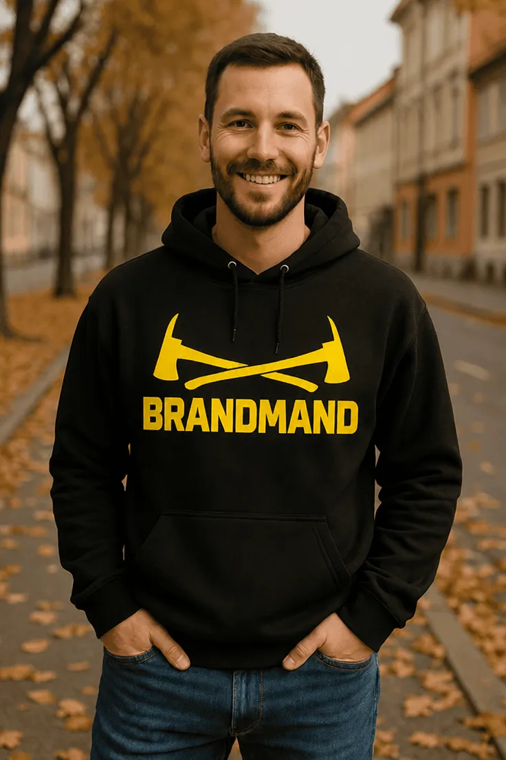 Sweater Brandmand med økser med motivet BRANDMAND