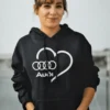 Sweater Jeg elsker mærket med AD Audi print som sjov gave
